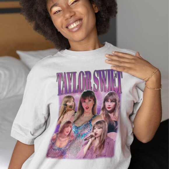 TAYLOR SWIFT  T-shirt Noir Unisex Taylor Swift Sz  M - Picture 1 of 7